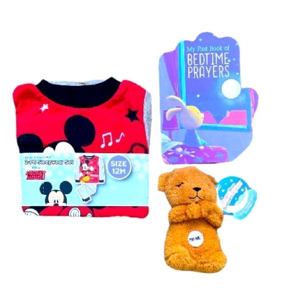 Disney Baby Gift Set Pajamas Book & Bear New